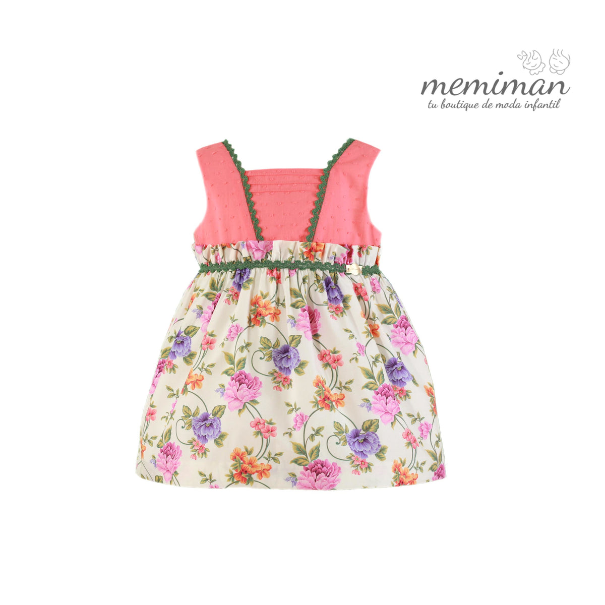 35-0614-V Vestido de criança coral