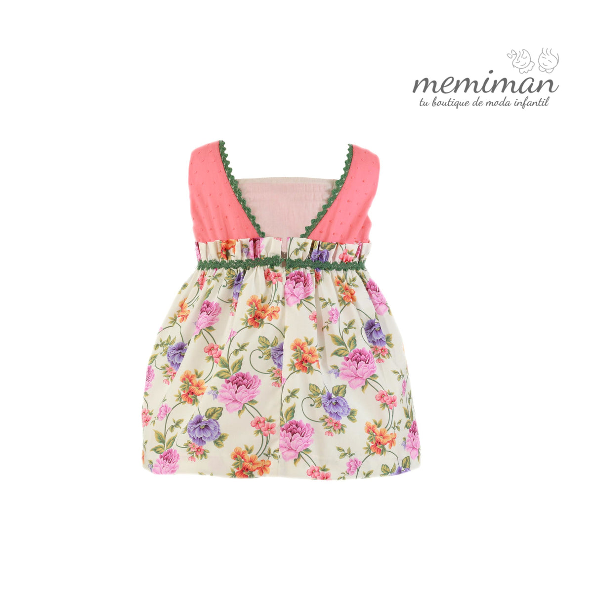 35-0614-V Vestido de criança coral