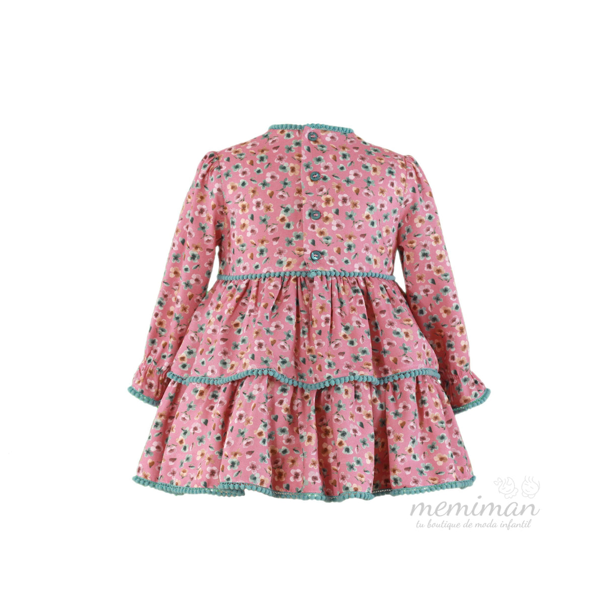 34-0616-V Vestito bambina fiori
