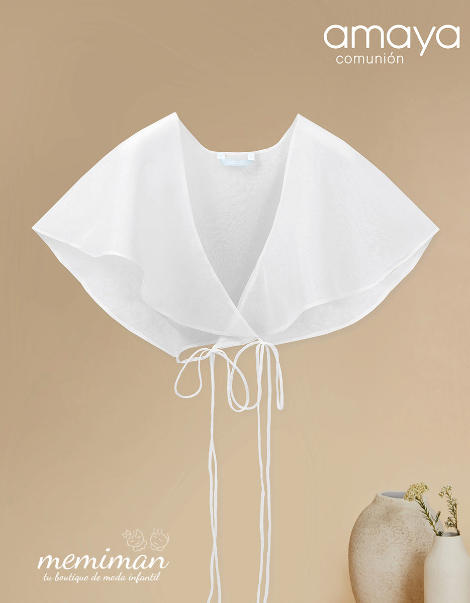 617806H Capa de comunhão em organza