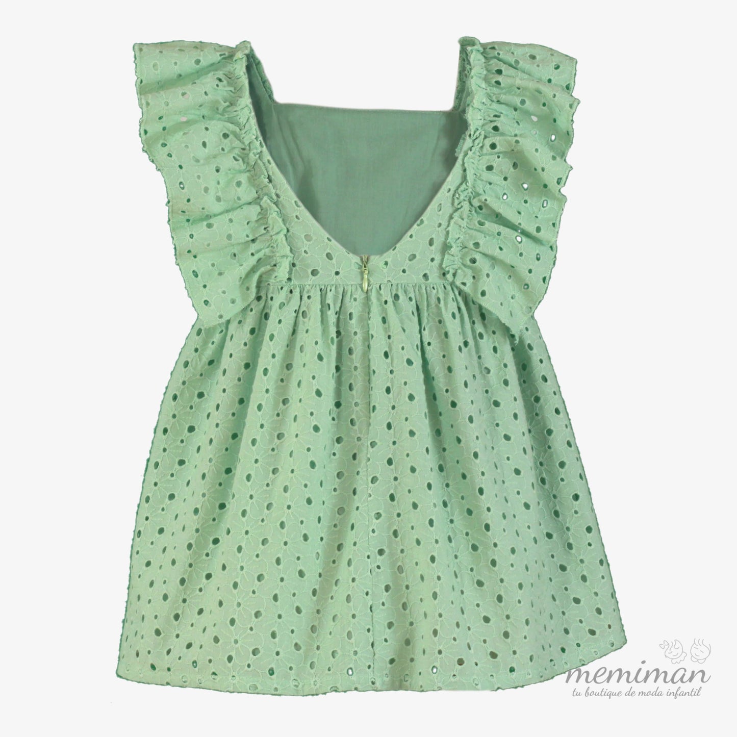 37-0624-V Kinderkleid aus Lochstickerei