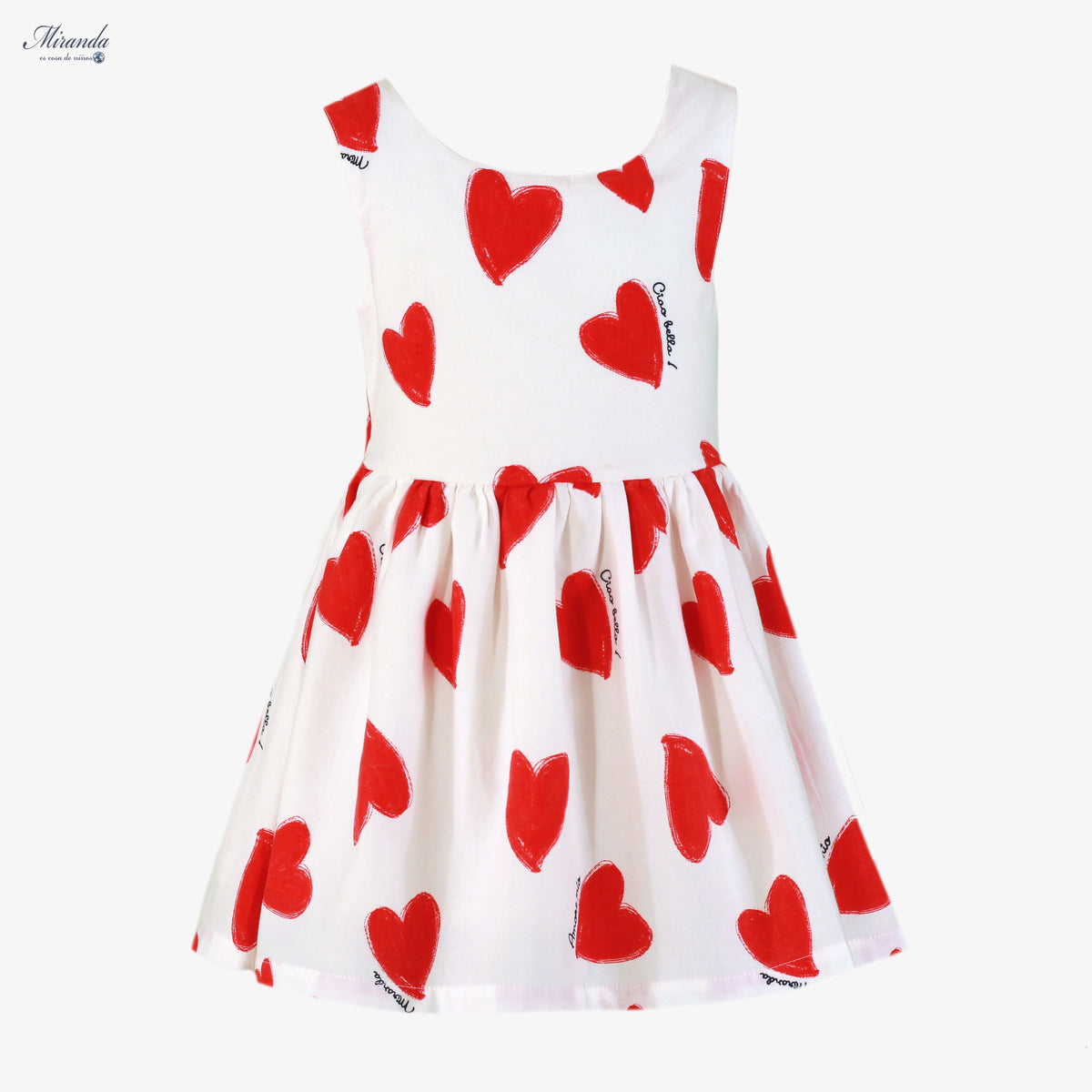 39-0624-V Vestito per bambini a cuori