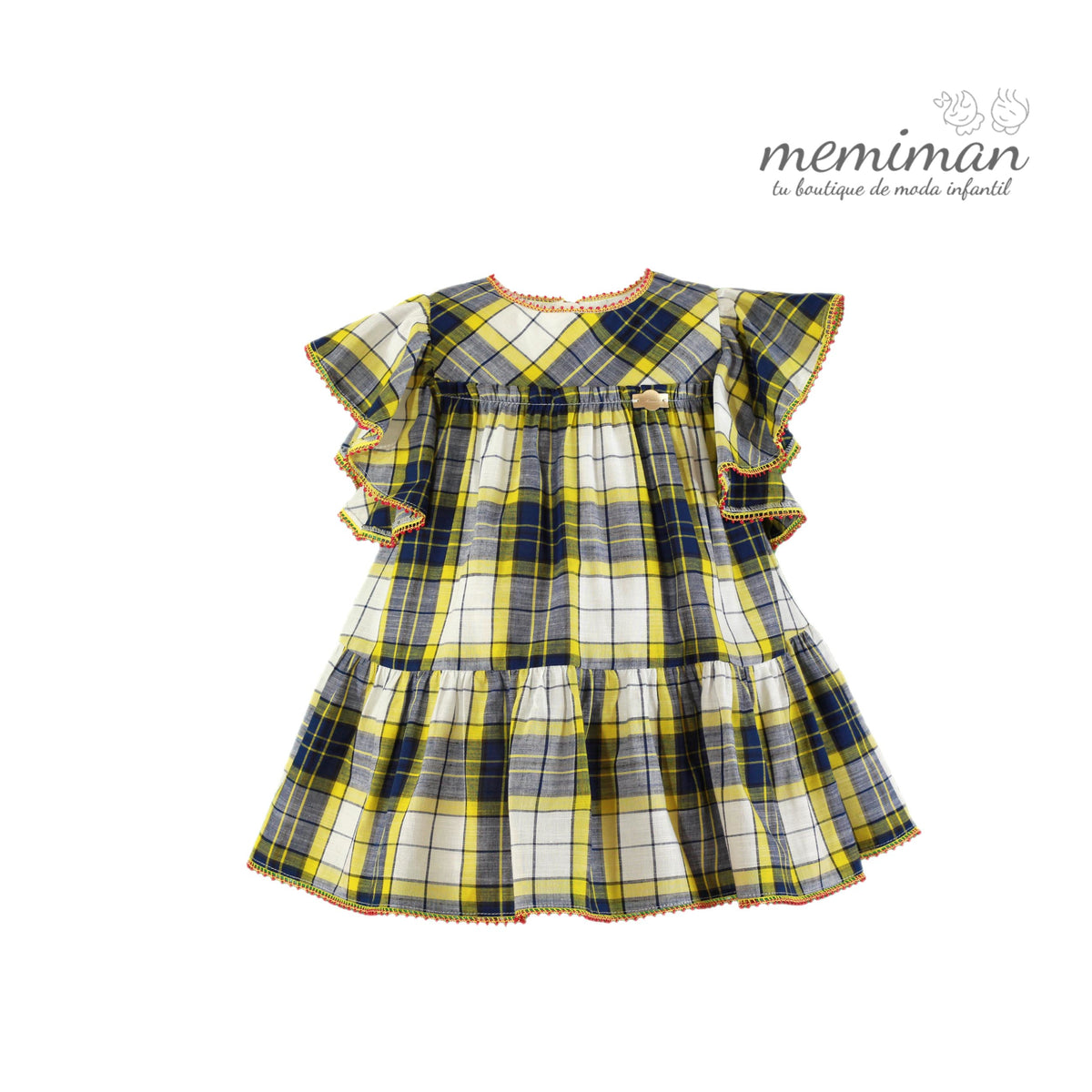 35-0626-V Abito da bambina blu navy