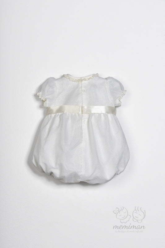 632123ML Pelele Organza Manga Larga