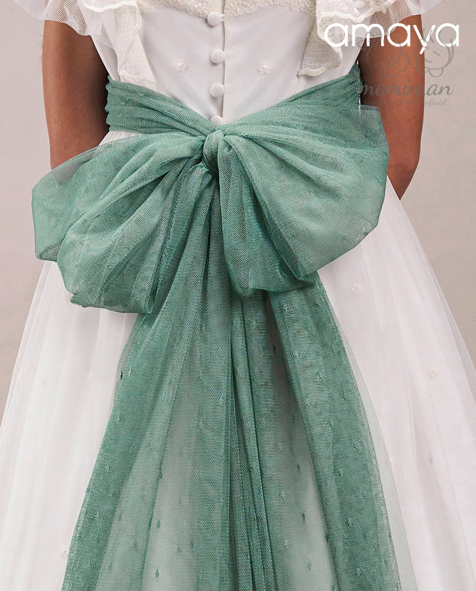 637049LZ Fiocco in tulle combinato