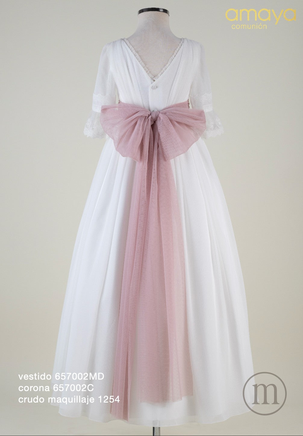 657002MD Vestido de Comunhão em Bumbula