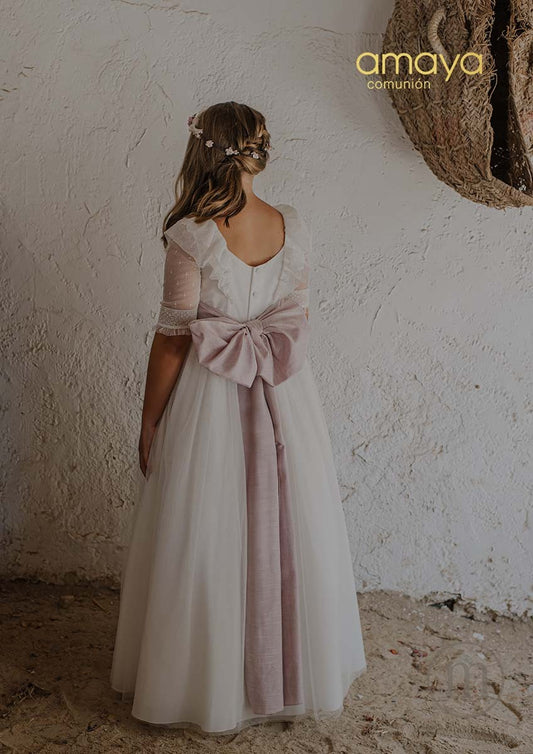 657007MD Vestido Comunión Tul