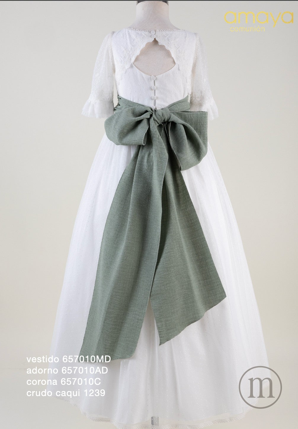 657010MD Vestido Comunión Tul