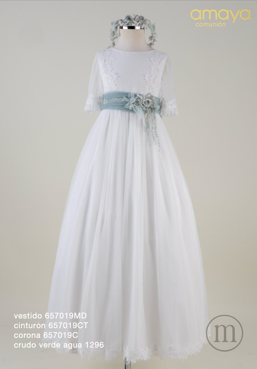 657019MD Vestido de Comunhão em Tule