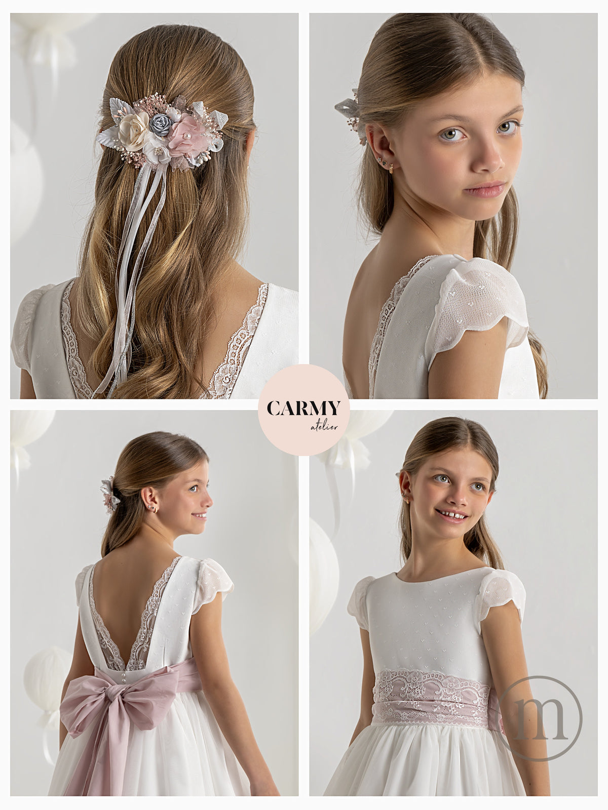 7102 Vestido Comunión Fantasía Tul