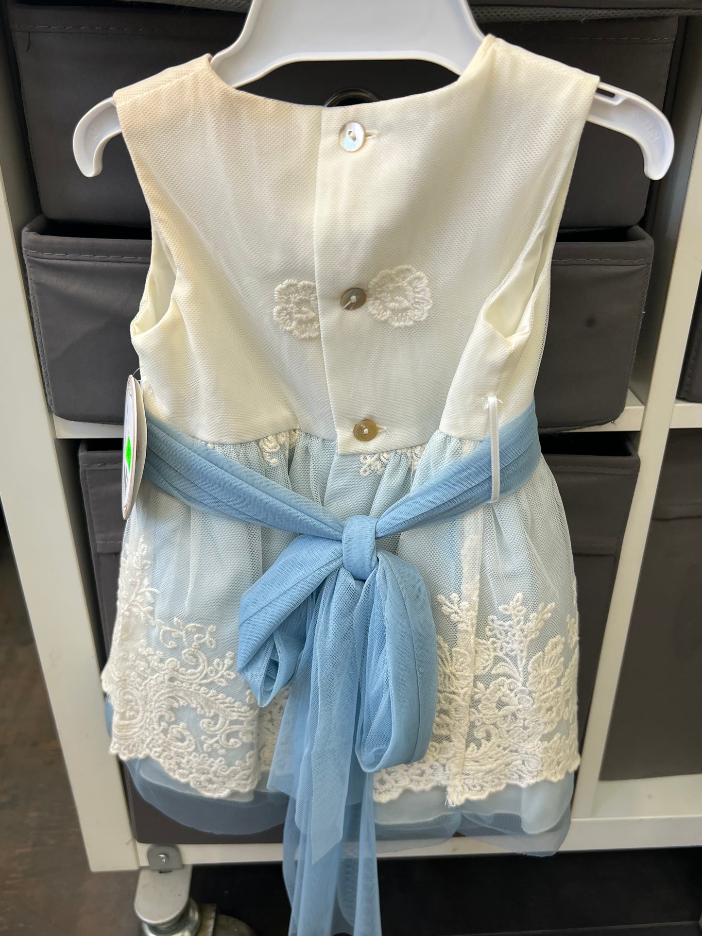 27103 Vestido tul bordado