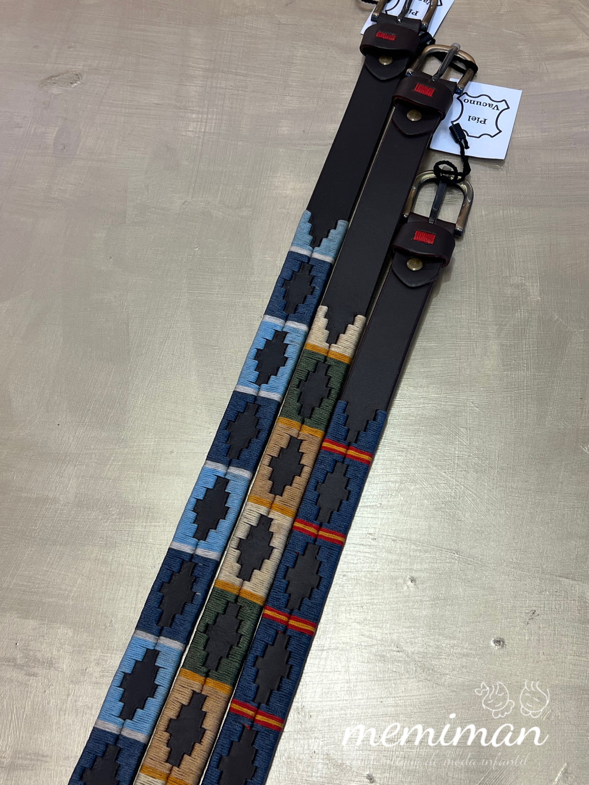 JP0050 Cintura in pelle ricamata