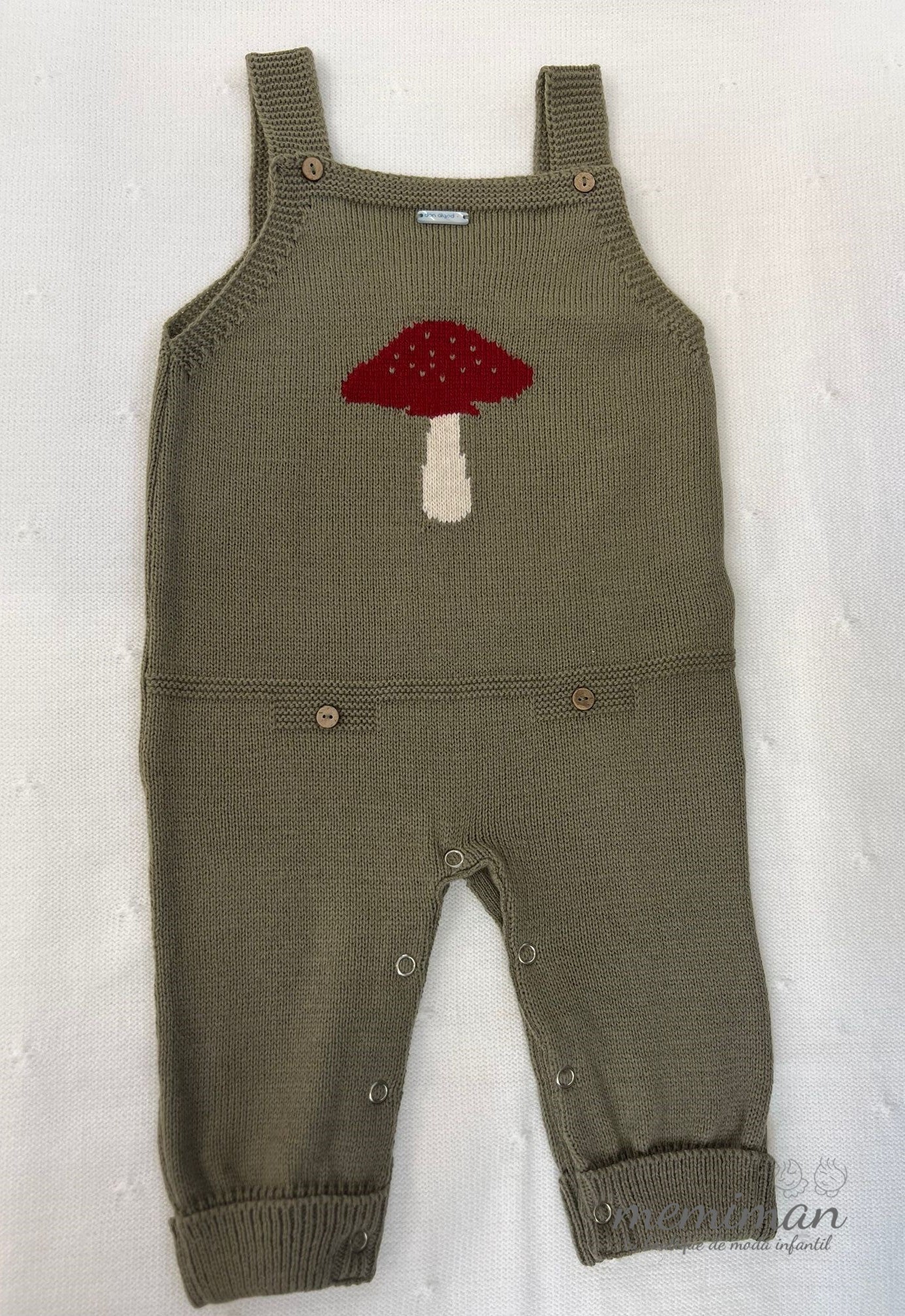 020-762 Pantalon salopette champignon