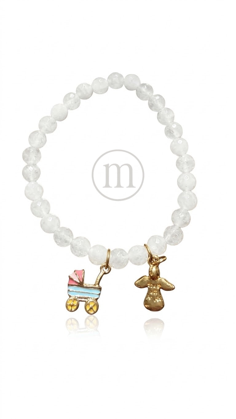 CRISTAL Pulsera bolas de cristal