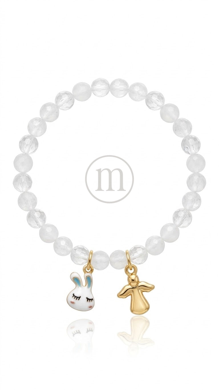 CRISTAL Pulsera bolas de cristal