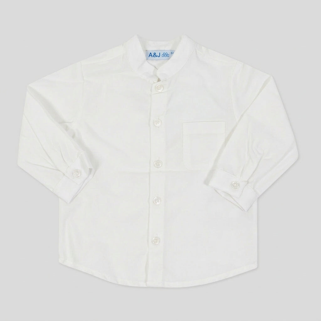 AJ330 Long sleeve boy's shirt with mao collar