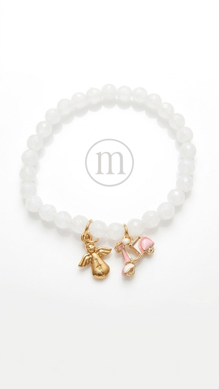 CRISTAL Pulsera bolas de cristal