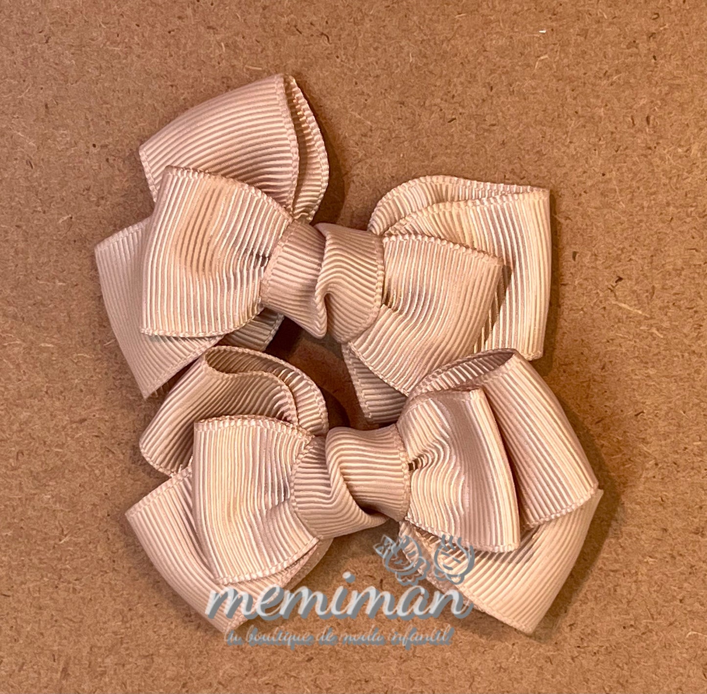 Noeud double avec noeud gros grain