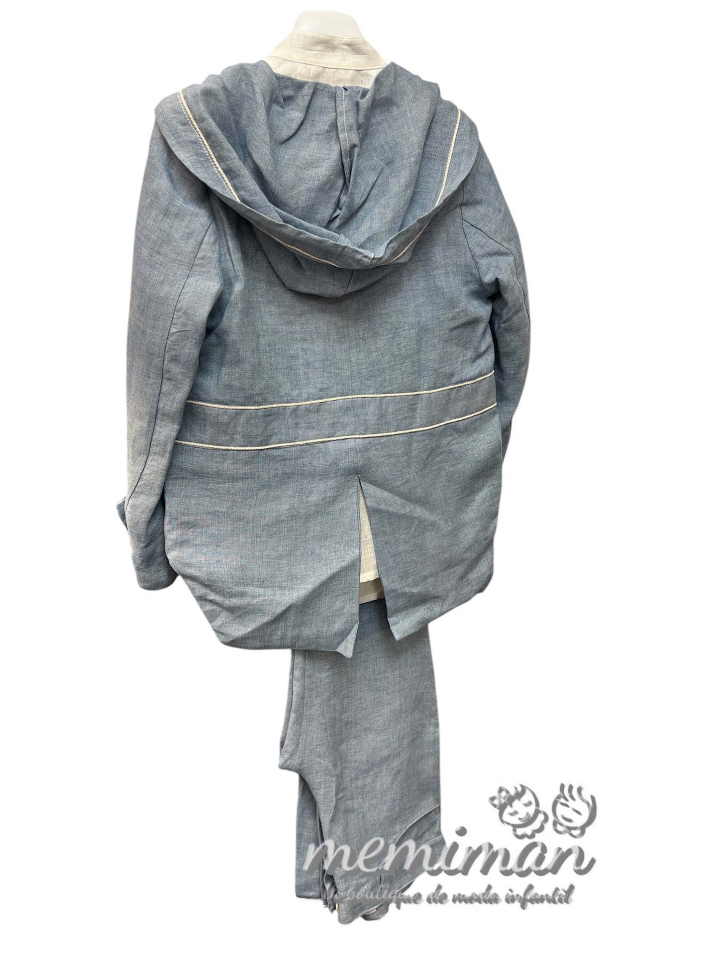 3458-2235-2351 Conjunto Levita, Camisa y Pantalón