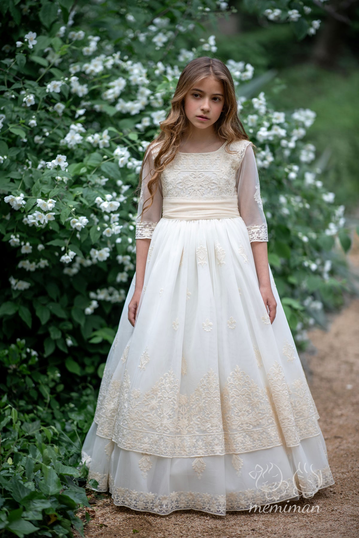 VENICE Double Bow Communion Dress