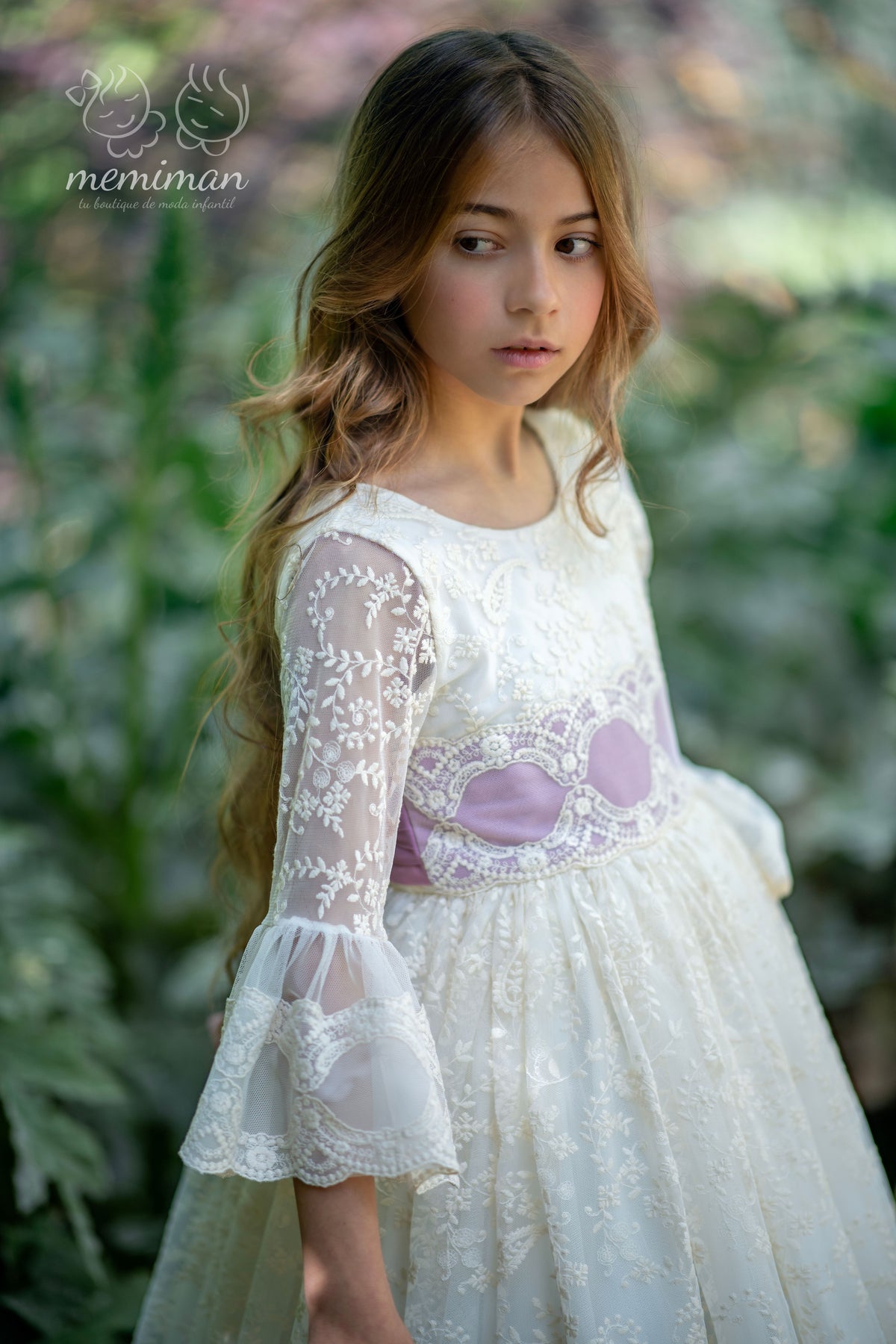 PIEDMONT Embroidered Tulle Communion Dress
