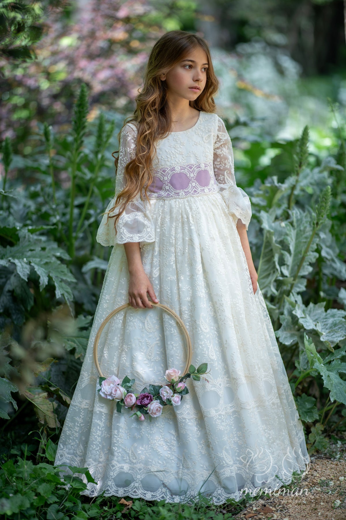 PIEDMONT Embroidered Tulle Communion Dress