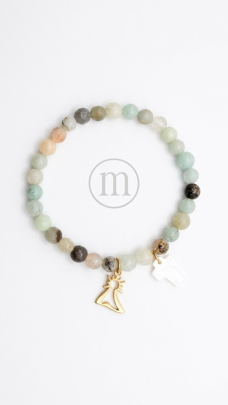 CRISTAL Pulsera bolas de cristal