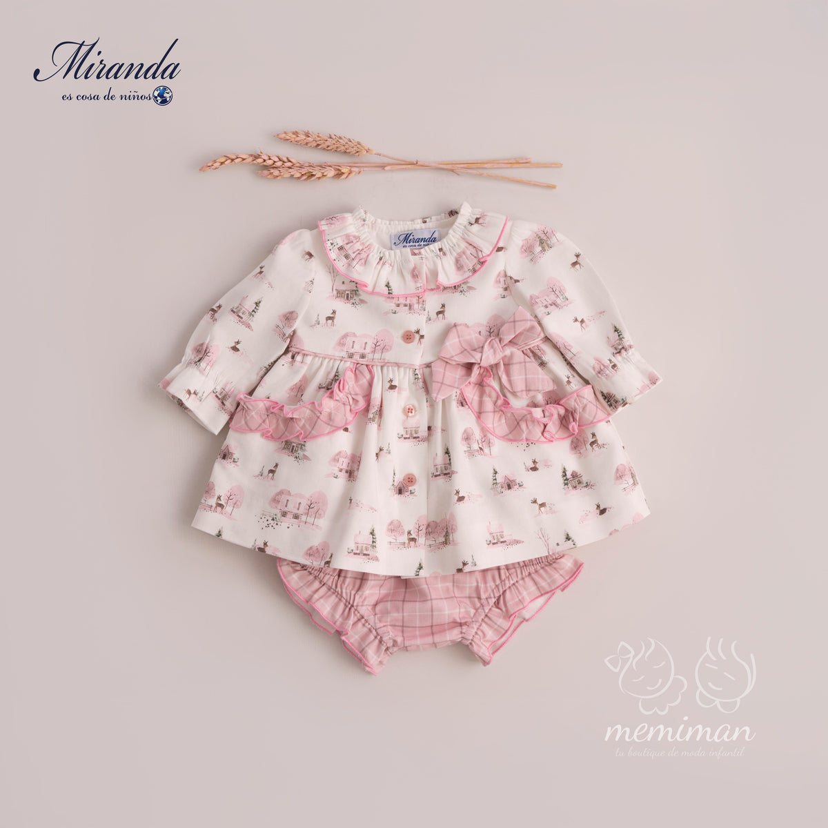38-0024-VB Vestito neonato stampato