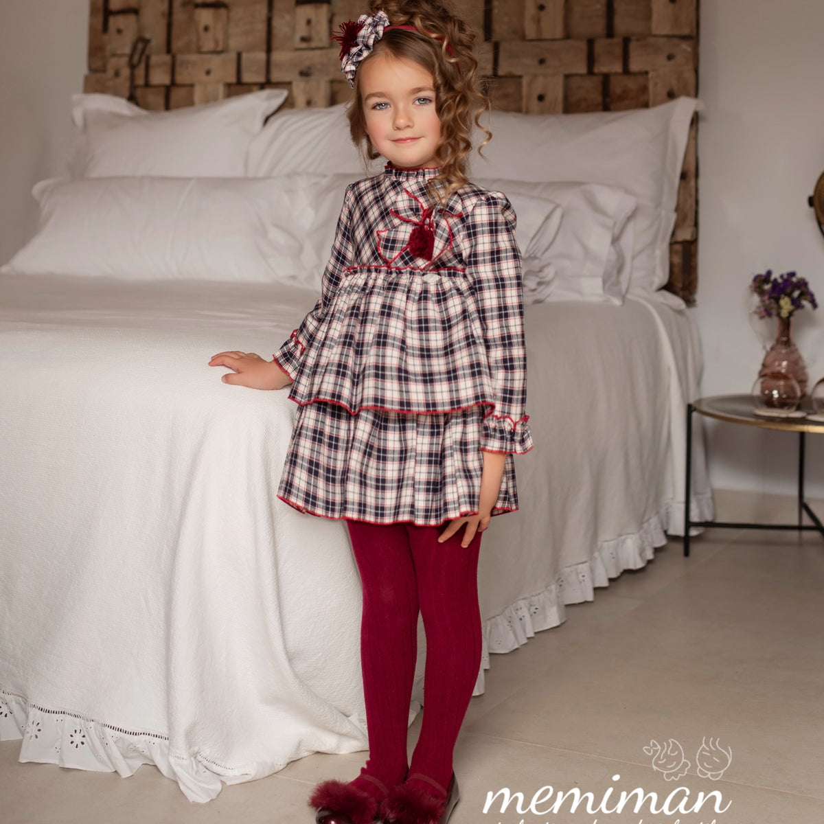 36-0233-V Kinderkleid kariert