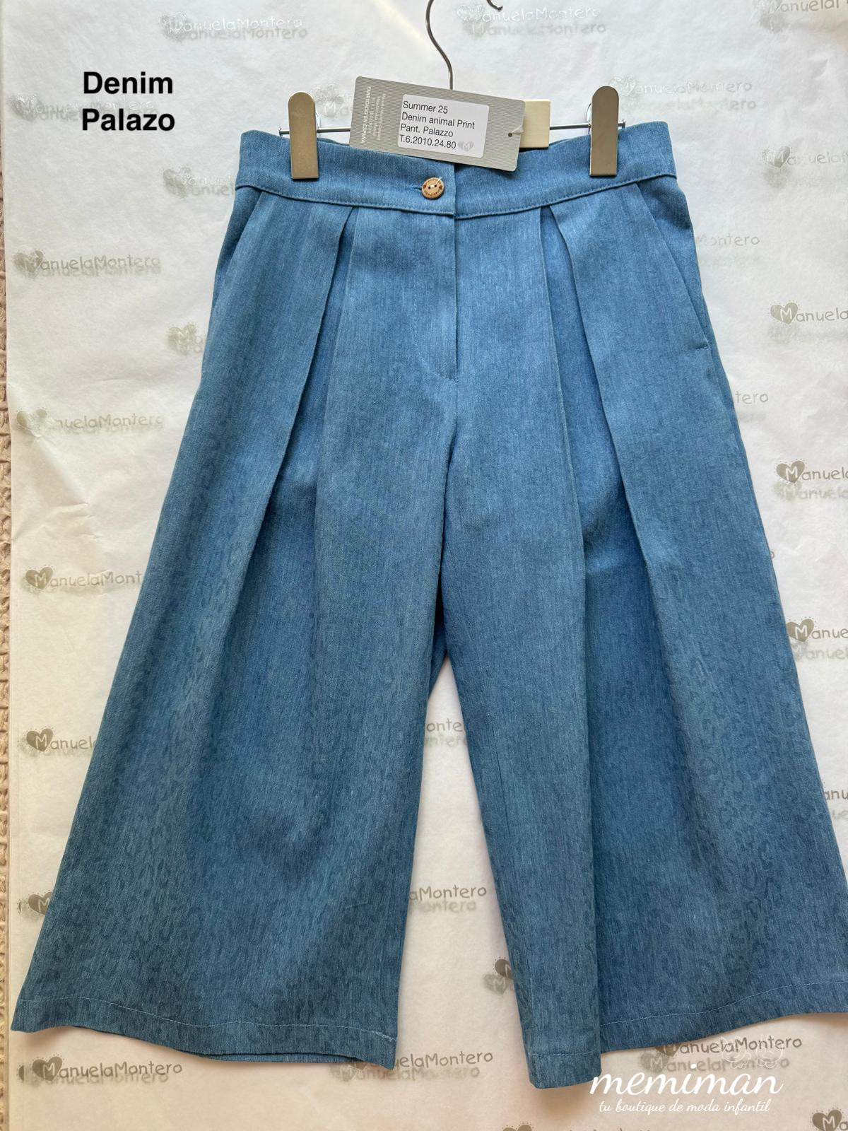 DENIM Pantalón Palazzo