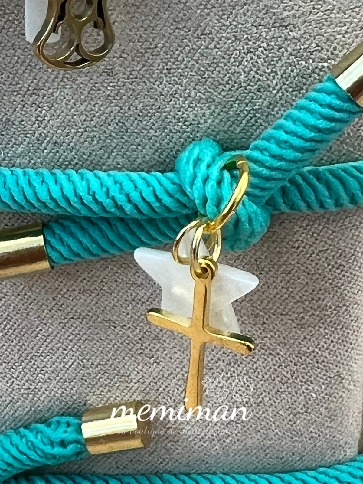 Bracciale ELASTICO Dettagli in Acciaio e Madreperla