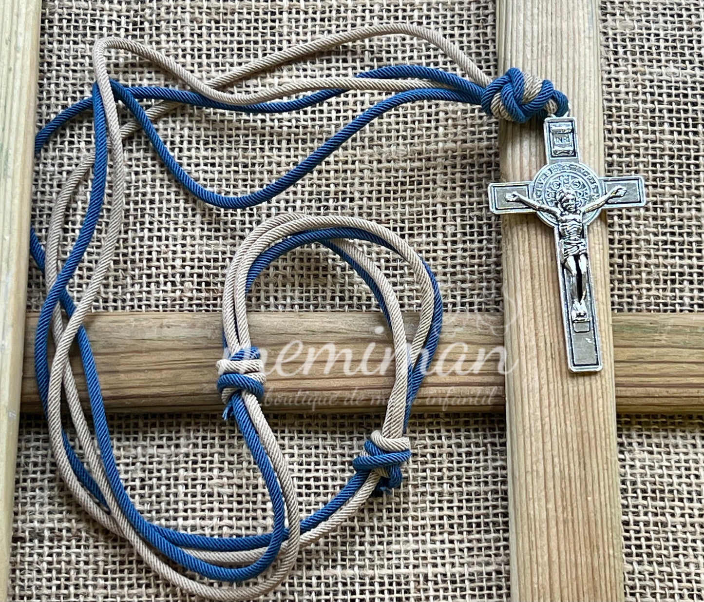 CRUZ doble cuerda comunión