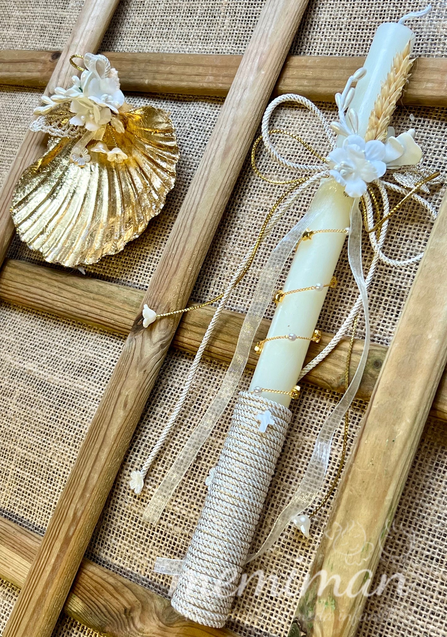 Golden Baptism Shell