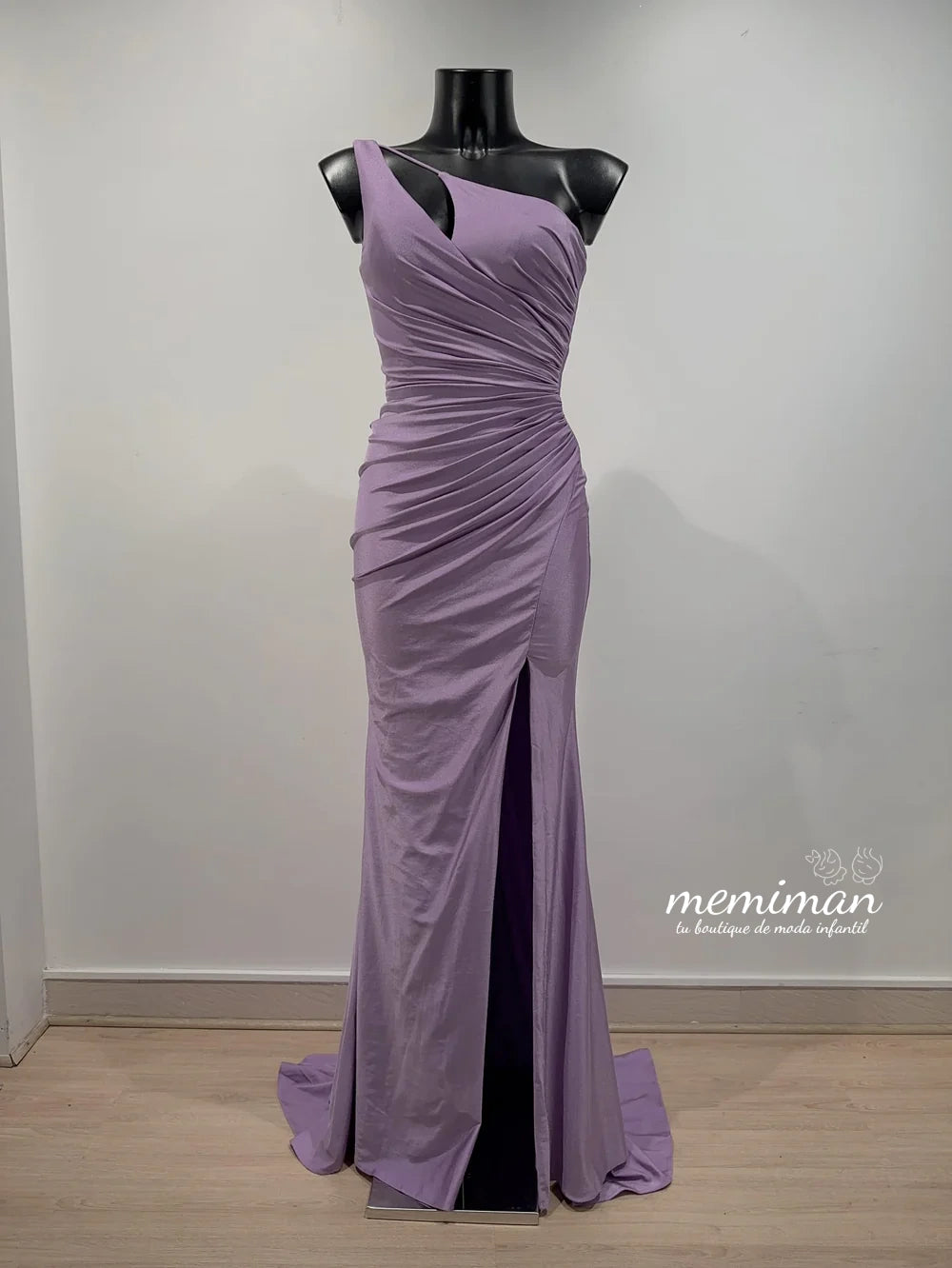 F8086 Vestido Comprido Acetinado