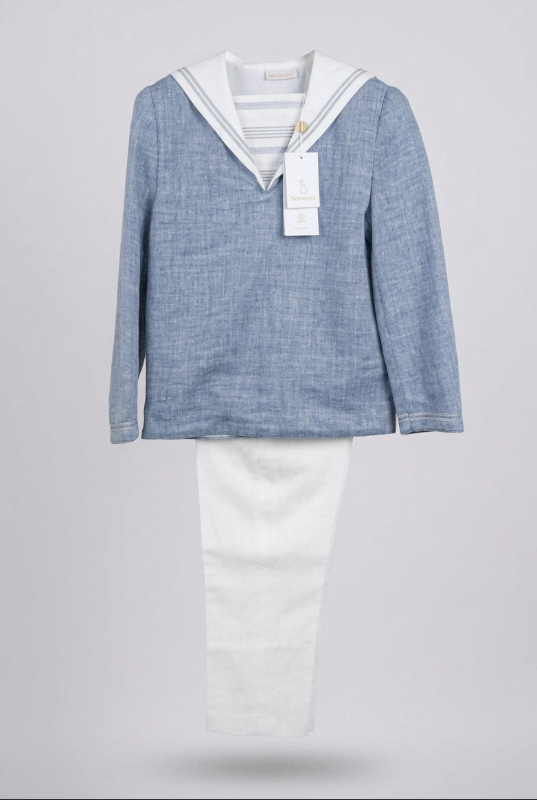 76-1453 Marinaio Blu Mélange/Greggio (OUTLET)