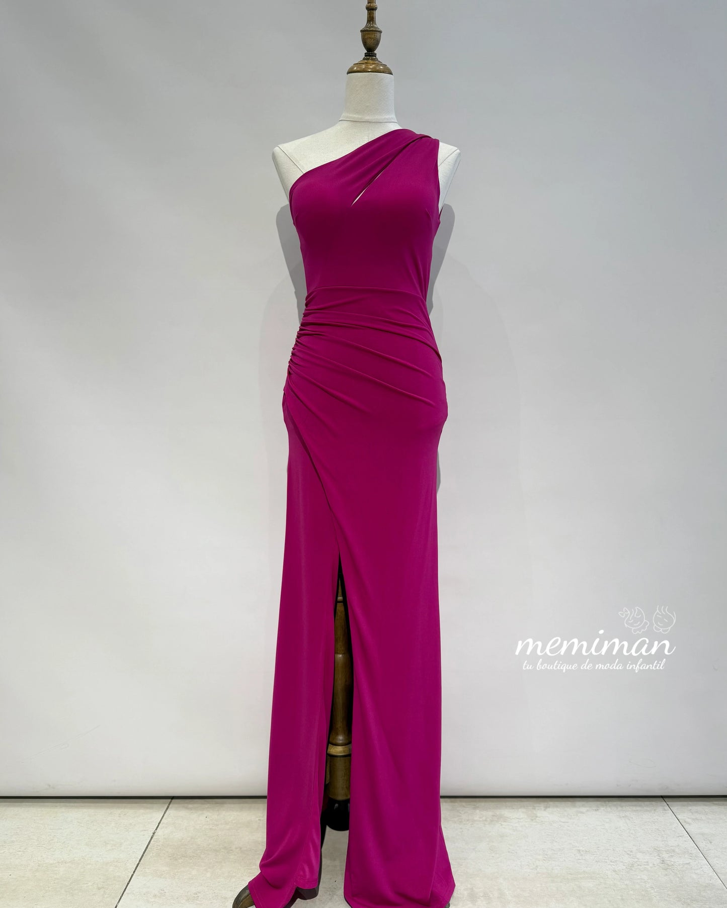 JR2213 Vestido Comprido em Crepe Elástico