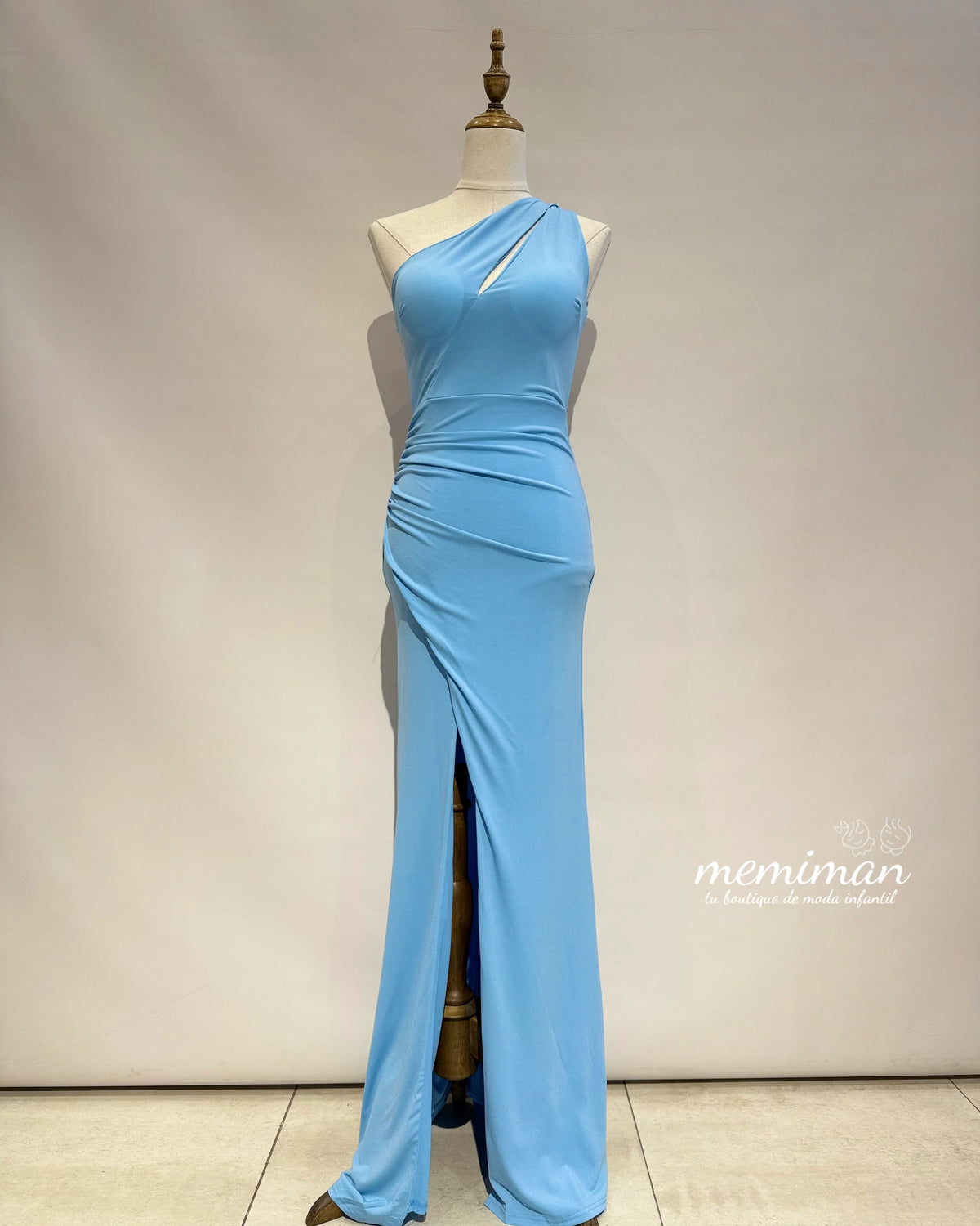 JR2213 Vestido Comprido em Crepe Elástico