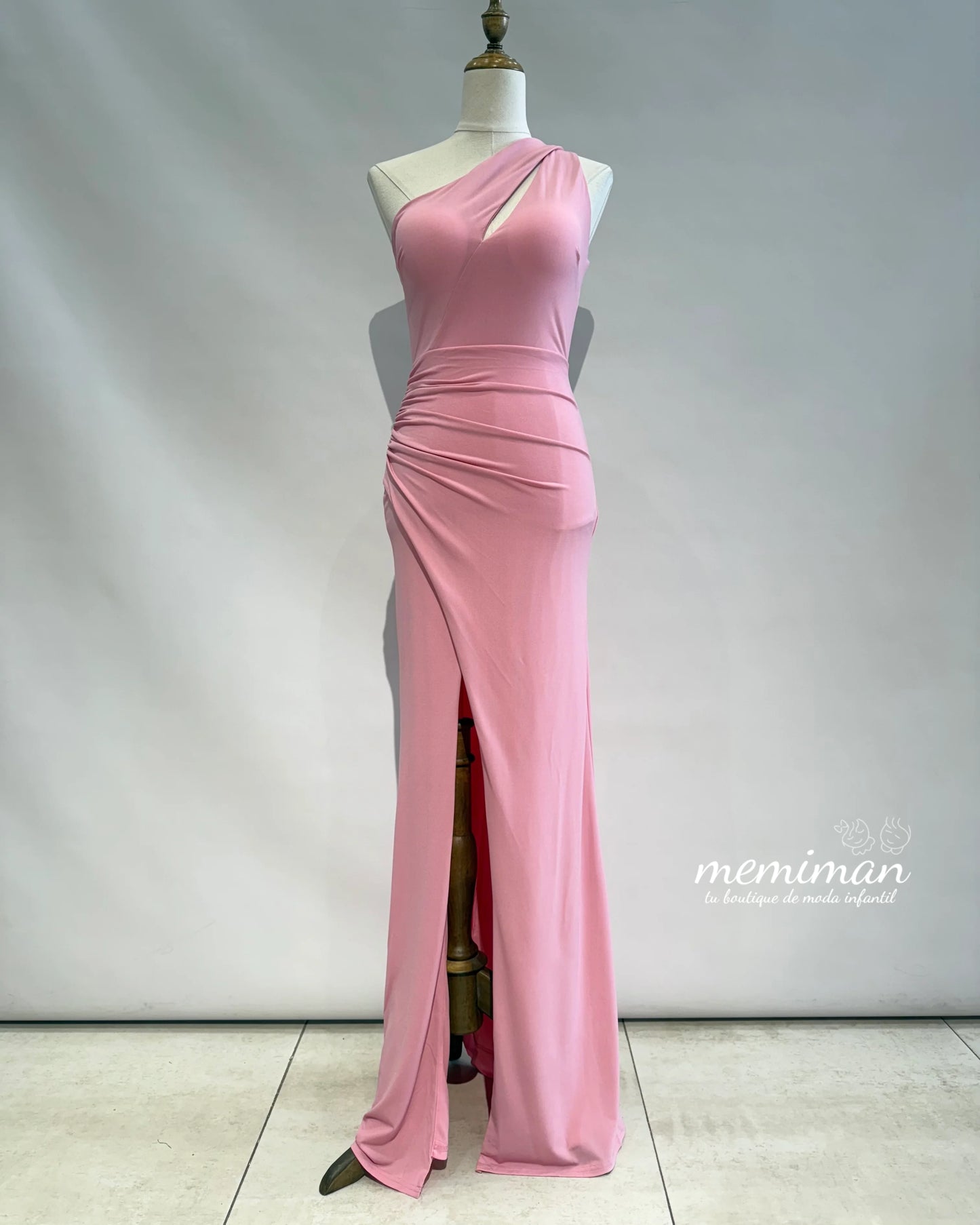 JR2213 Vestido Comprido em Crepe Elástico