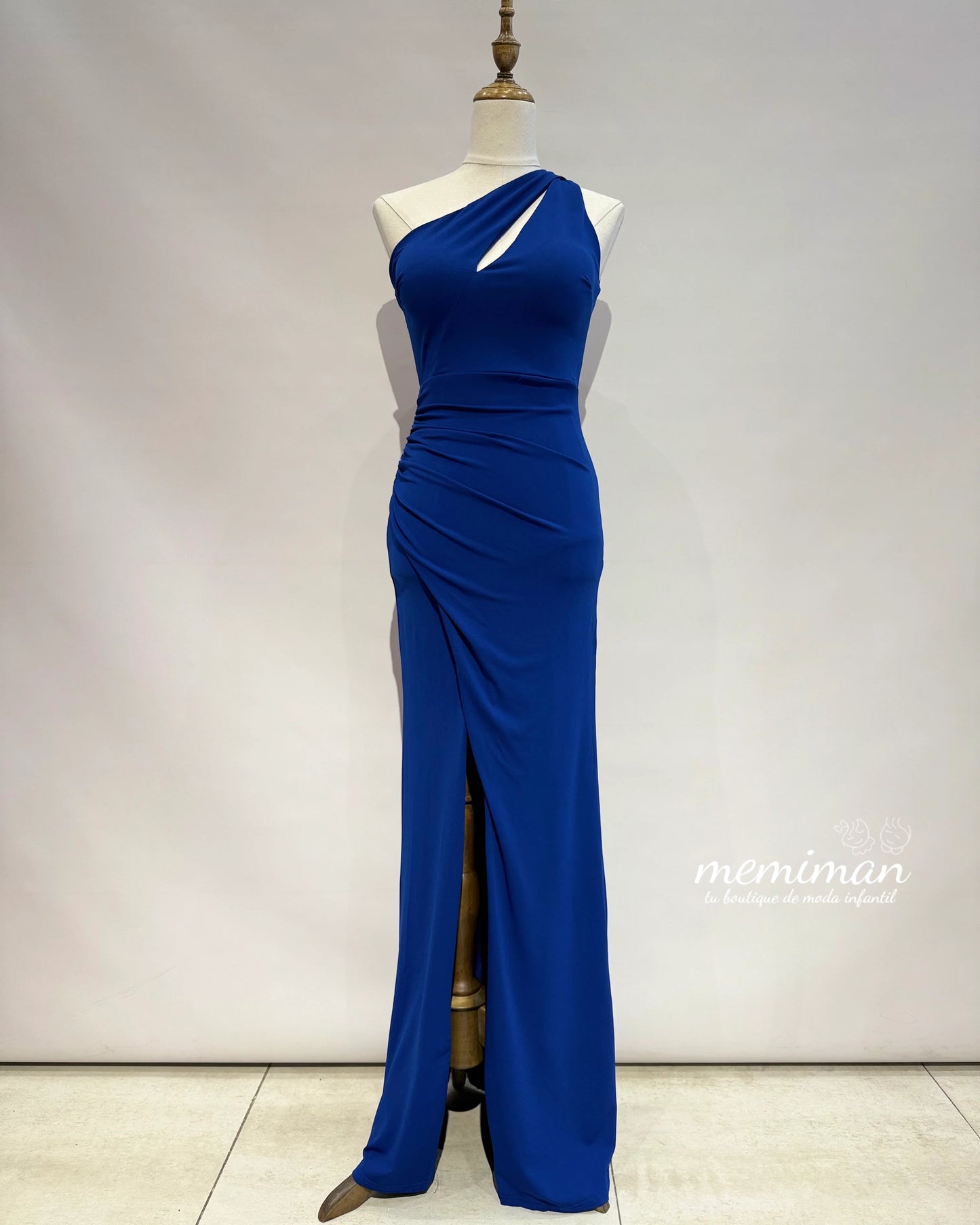 JR2213 Vestido Comprido em Crepe Elástico