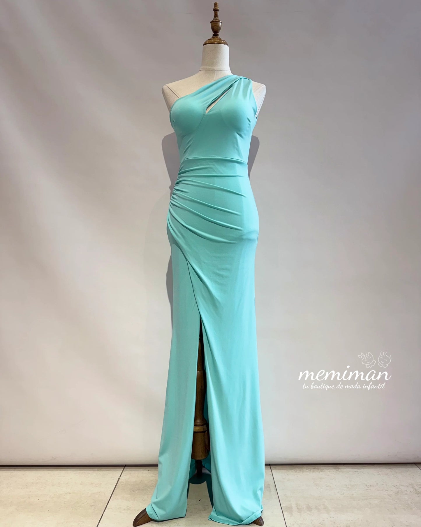 JR2213 Vestido Comprido em Crepe Elástico