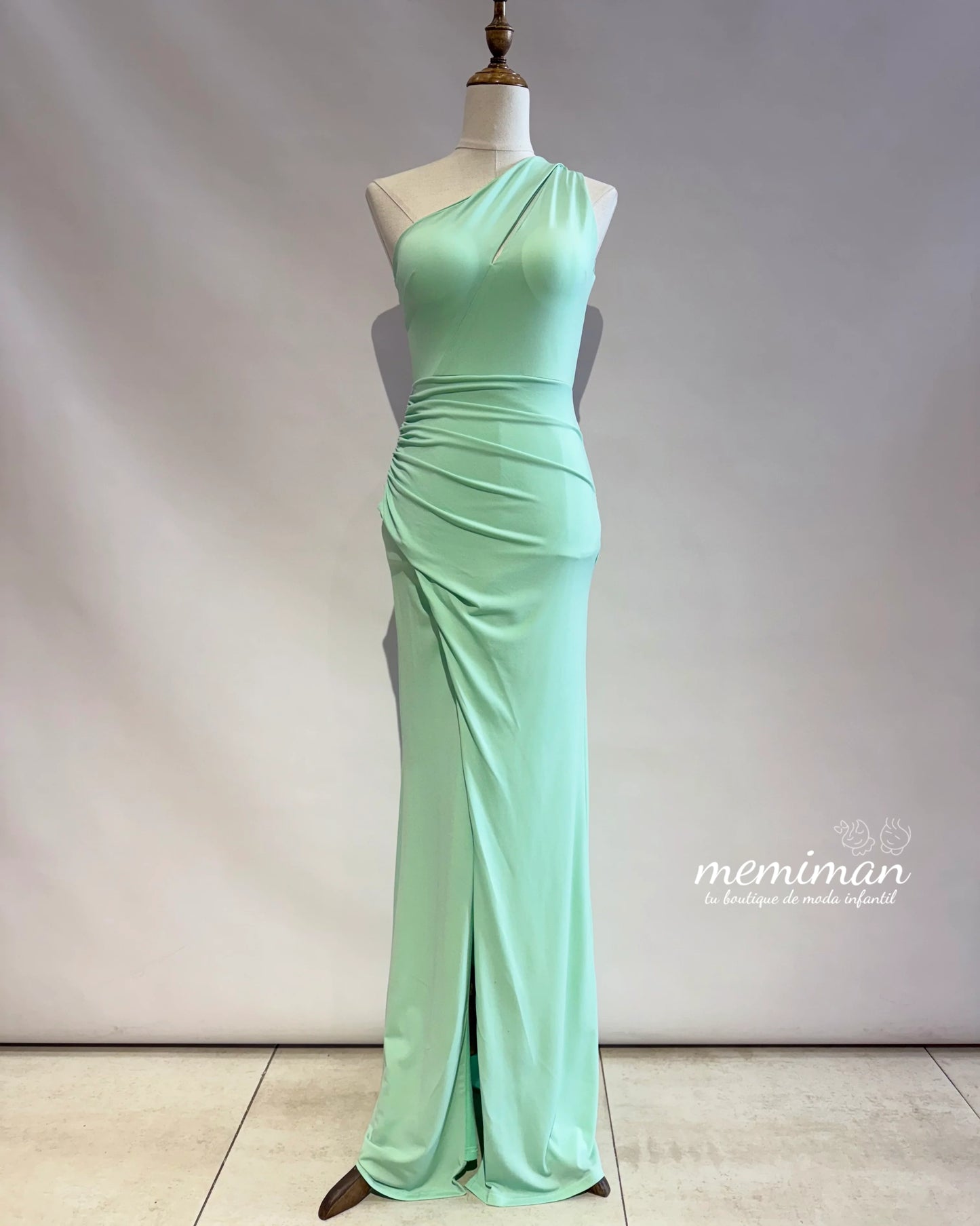 JR2213 Long Stretch Crepe Dress