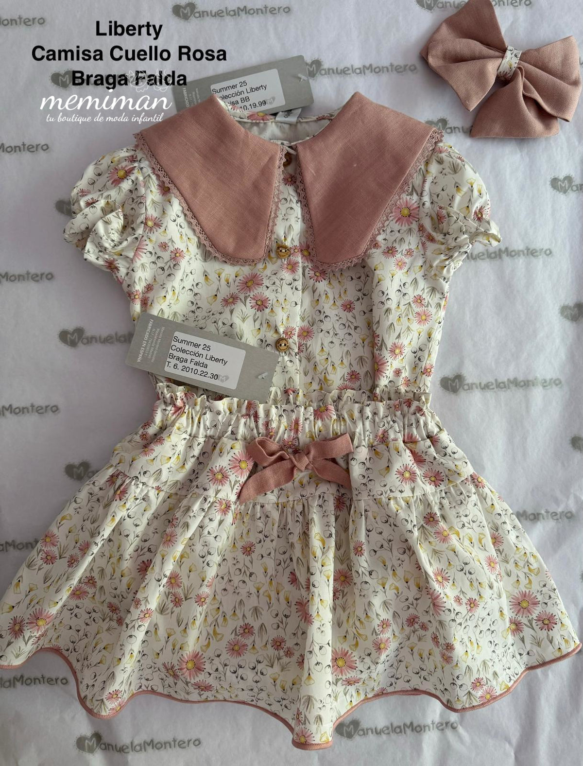 LIBERTY Camisa GOLA rosa
