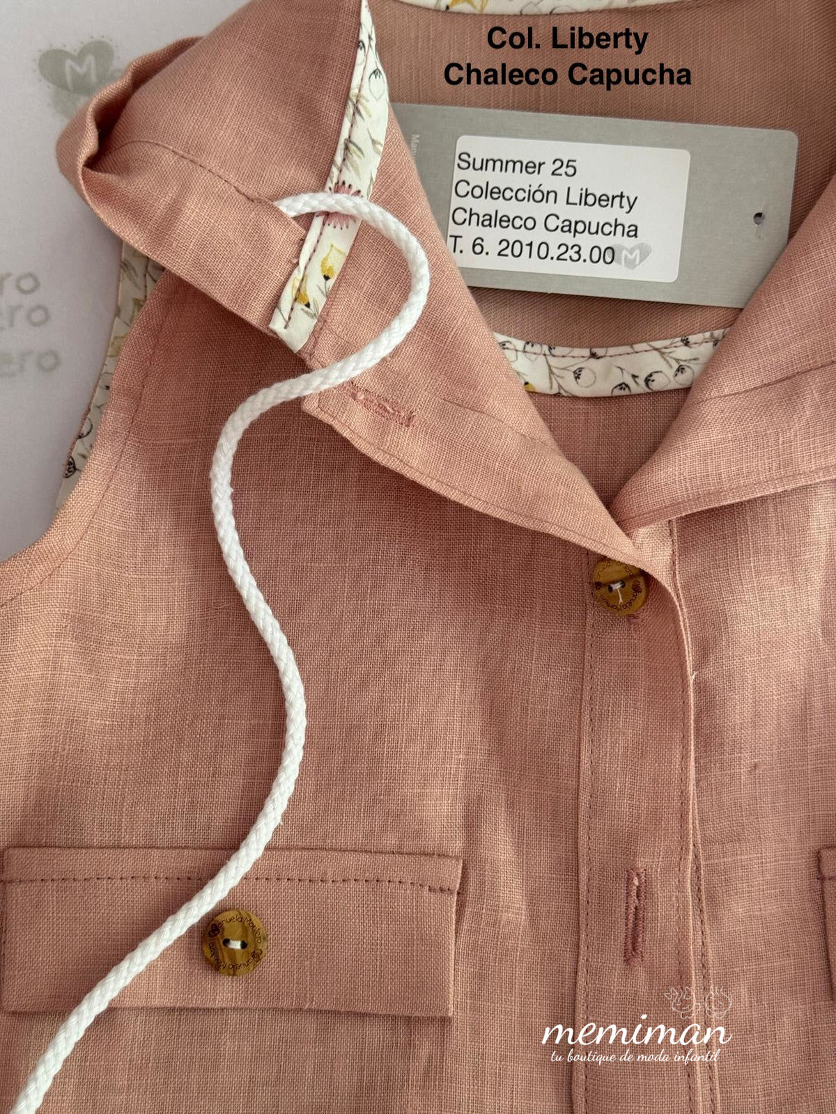 LIBERTY Gilet con cappuccio