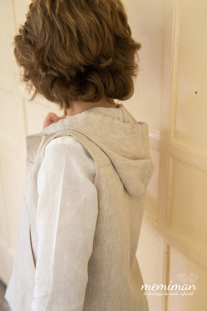 JASPEADO chaleco niño con capucha