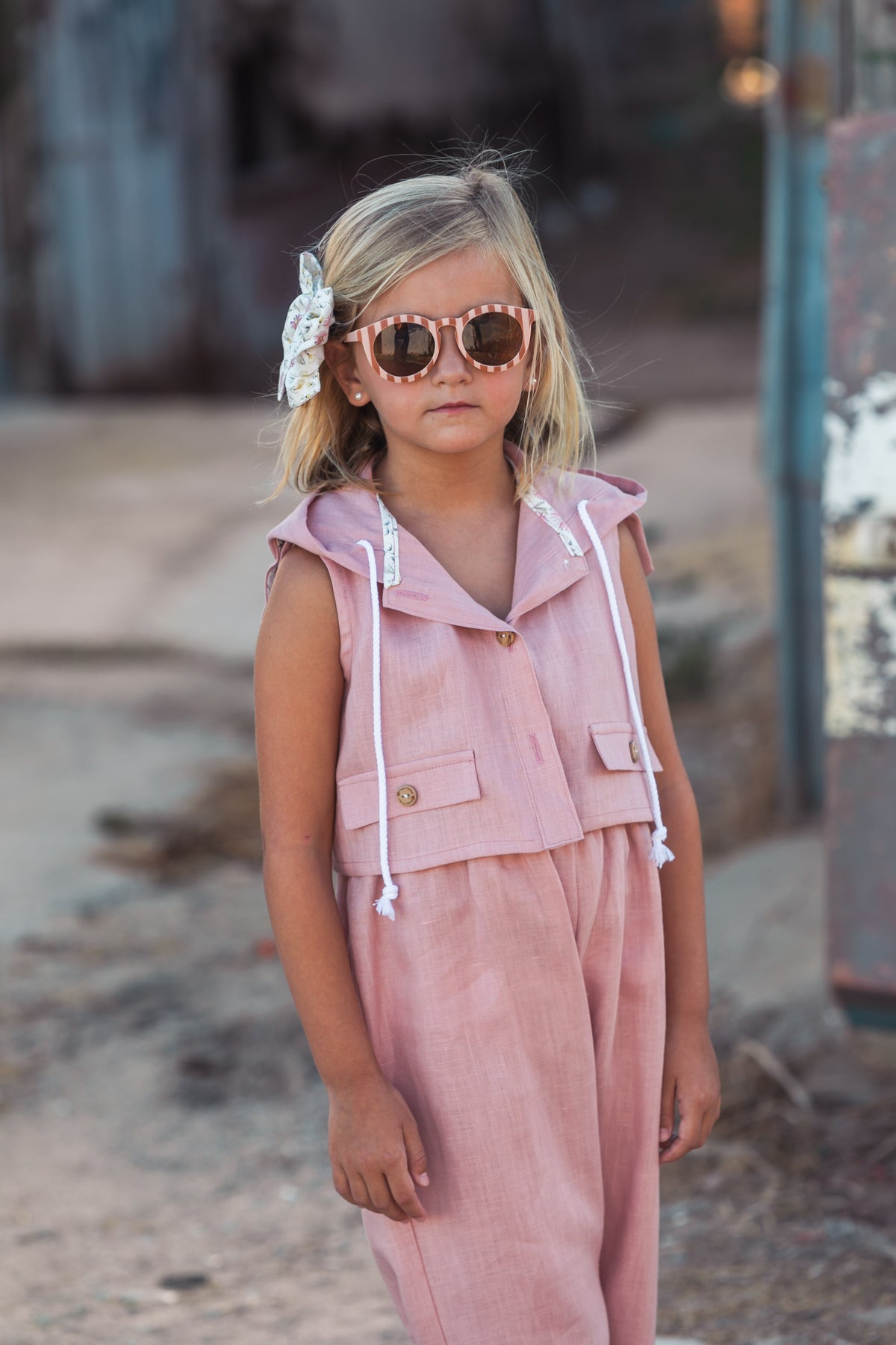 LIBERTY Gilet con cappuccio