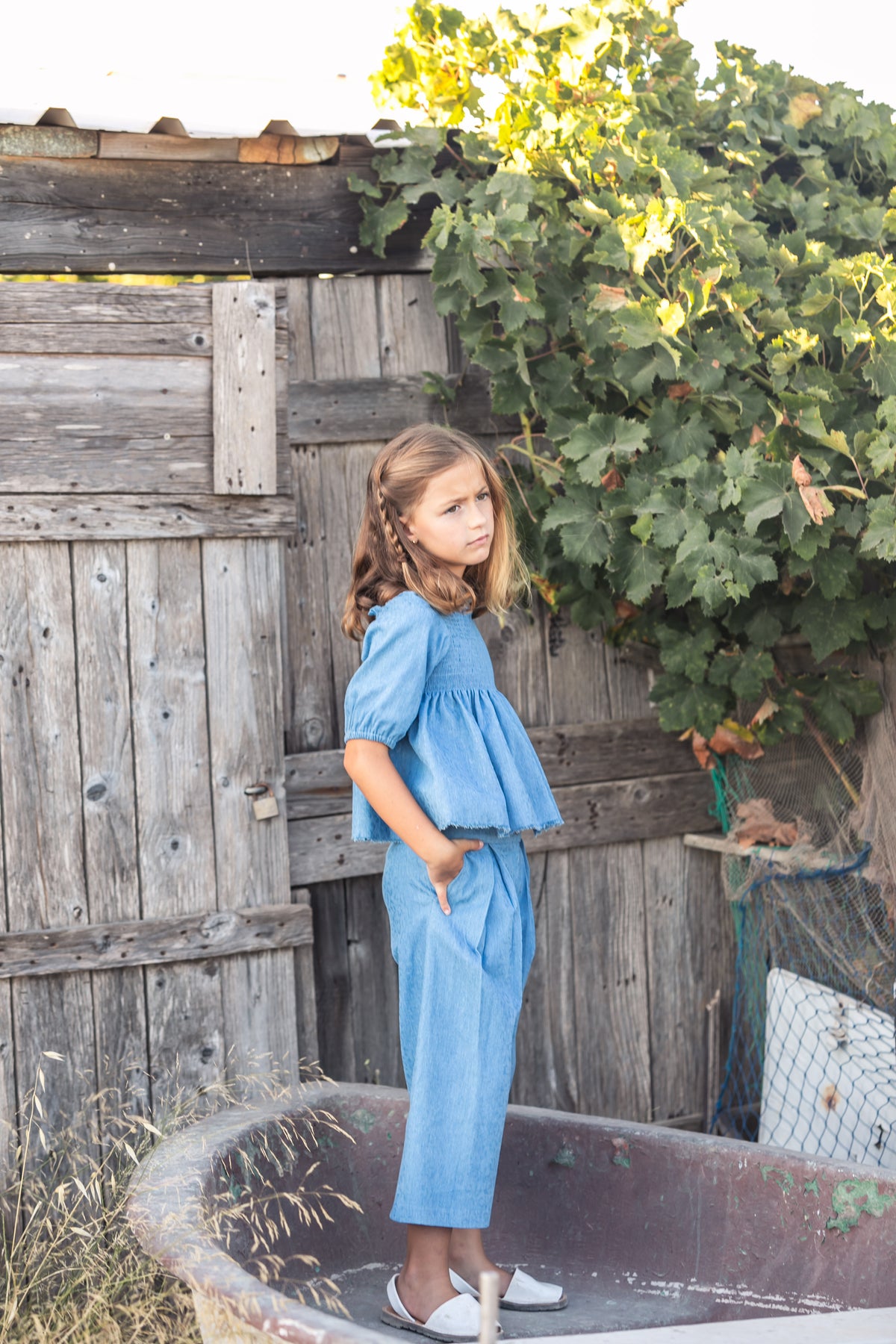 DENIM Pantalón Palazzo