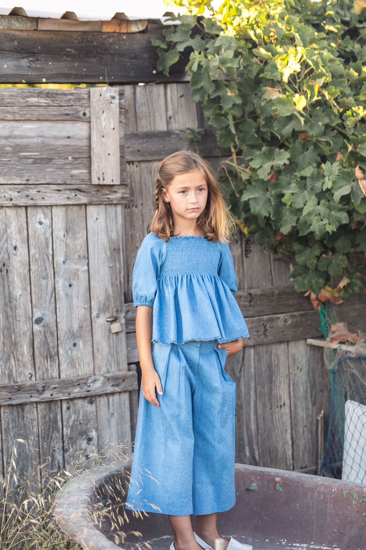 DENIM Pantalón Palazzo