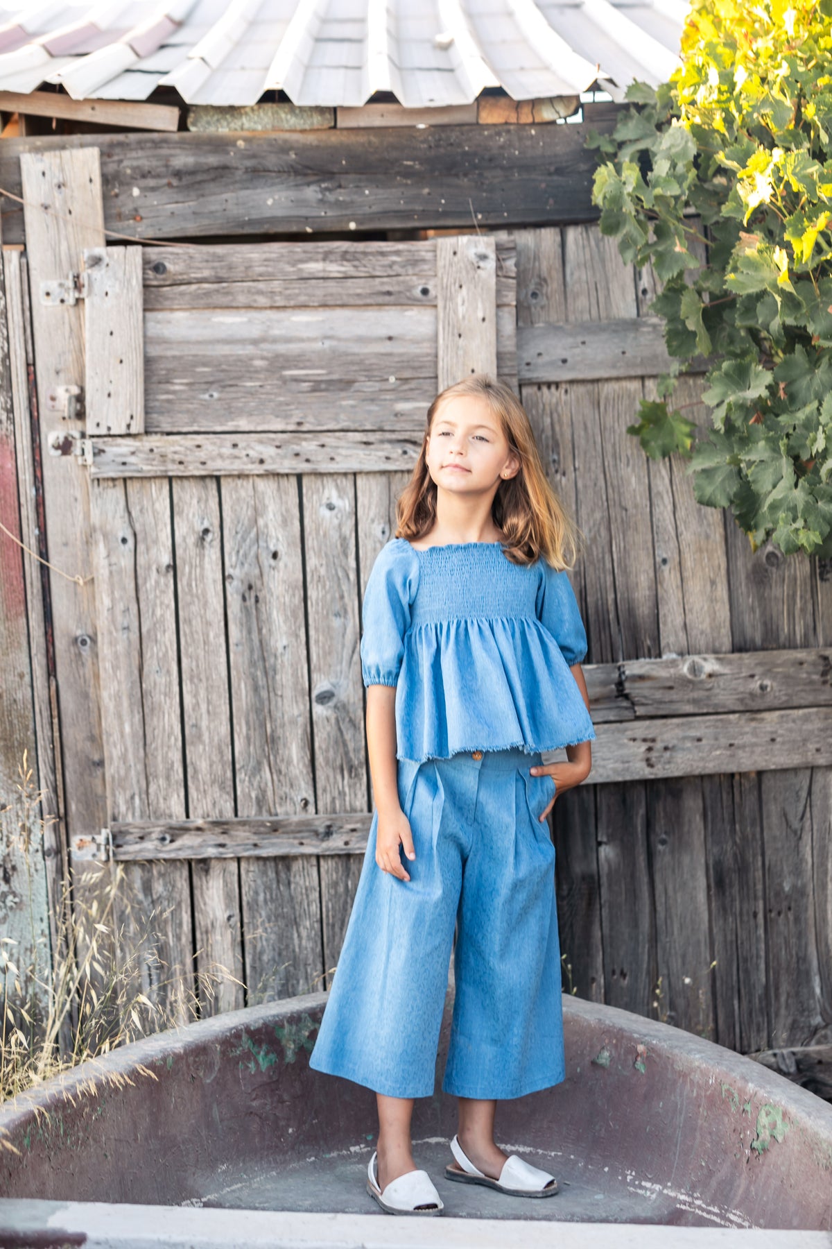 DENIM Pantalón Palazzo