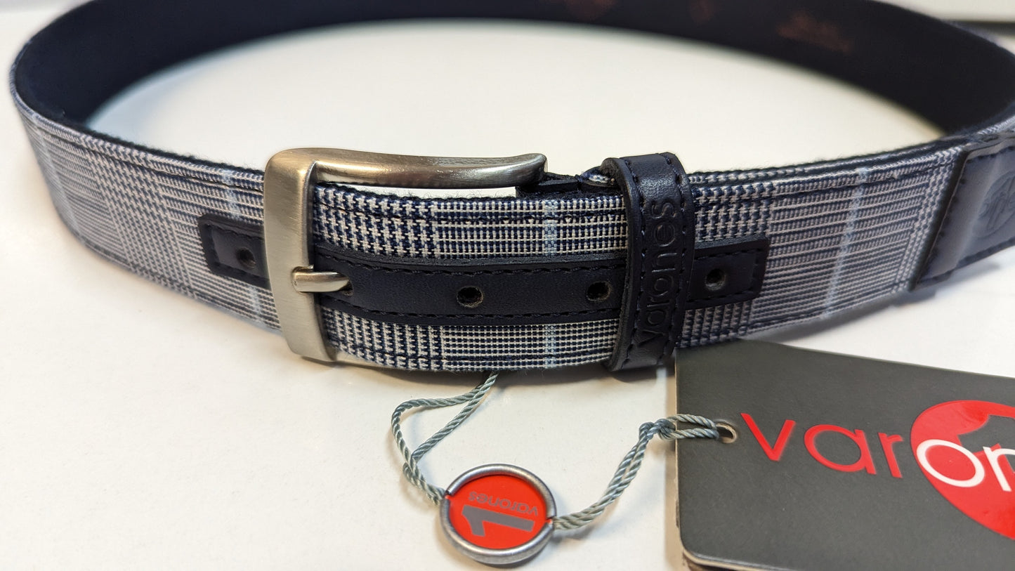 10-09018D Checkered Woven Belt