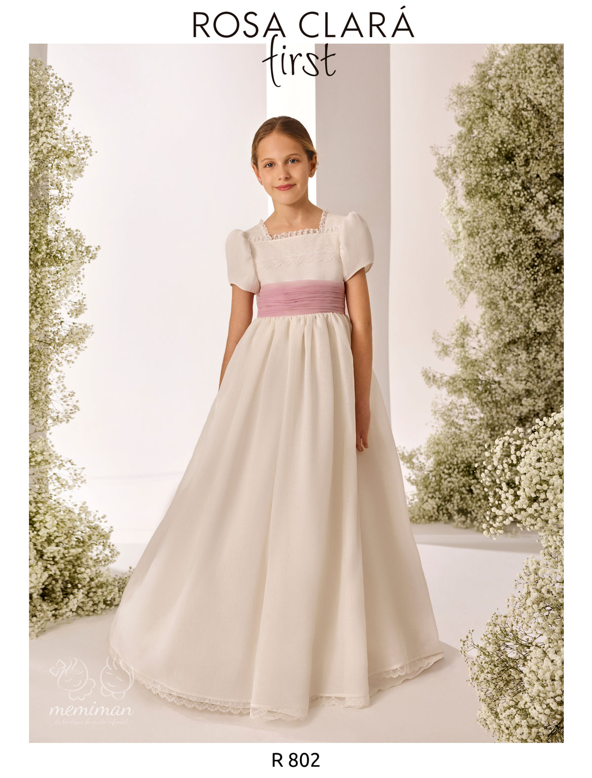 R802 Rustic Mat Communion Dress